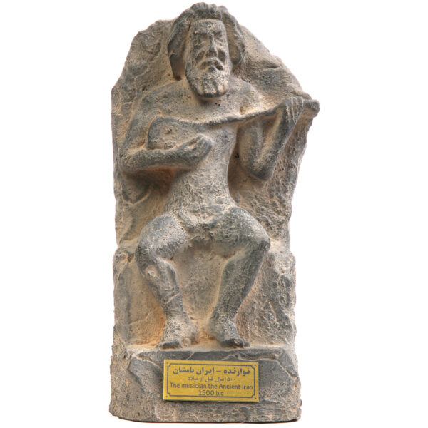 A Musician Man Statue In Ancient Iran Sculpture MO480 - MO480 600x600 - A Musician Man Statue In Ancient Iran Sculpture MO480