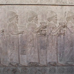 - thumbnail 05 babylonians 2 - Ancient Relief of Lydians Tribute Bearers With Lotus Border Persepolis Apadana FG270